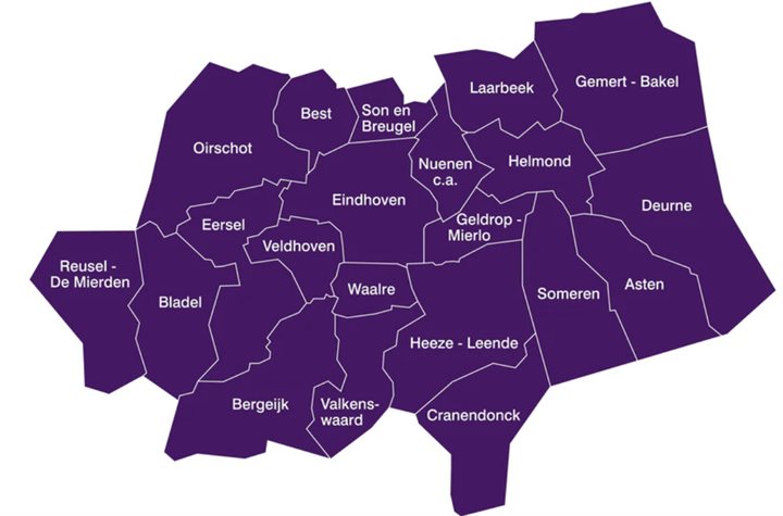 Regio zuidoost Brabant_Metropoolregio Eindhoven