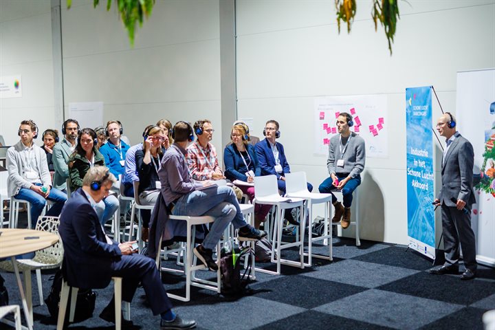 De sessie over industrie bij het Schone Lucht Jaarcongres